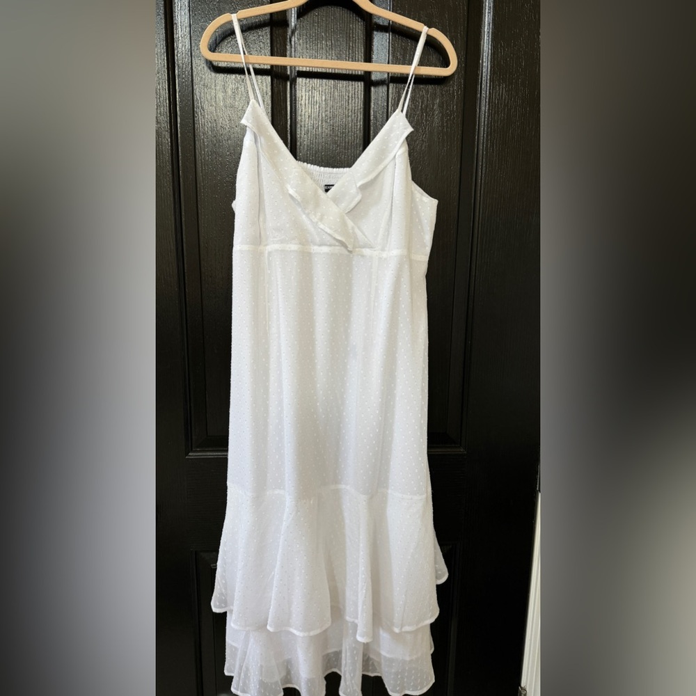 White spaghetti strap sundress Express brand, size XL